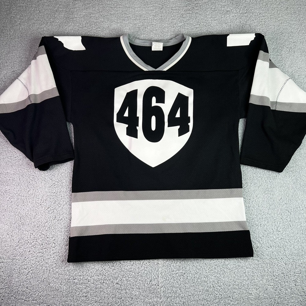Athletic Knit AK Hockey Jersey Kiefaber 98 Mens Small Black‎ White